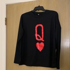 ♥️🖤FANTASTIC LADY ACE QUEEN LONG SLEEVE PULLOVER SIZE 1XL!♥️🖤